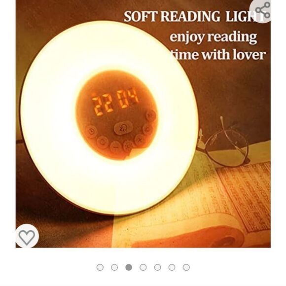 Wake up alarm clock sunrise/sunset night light touch control - Picture 5 of 10